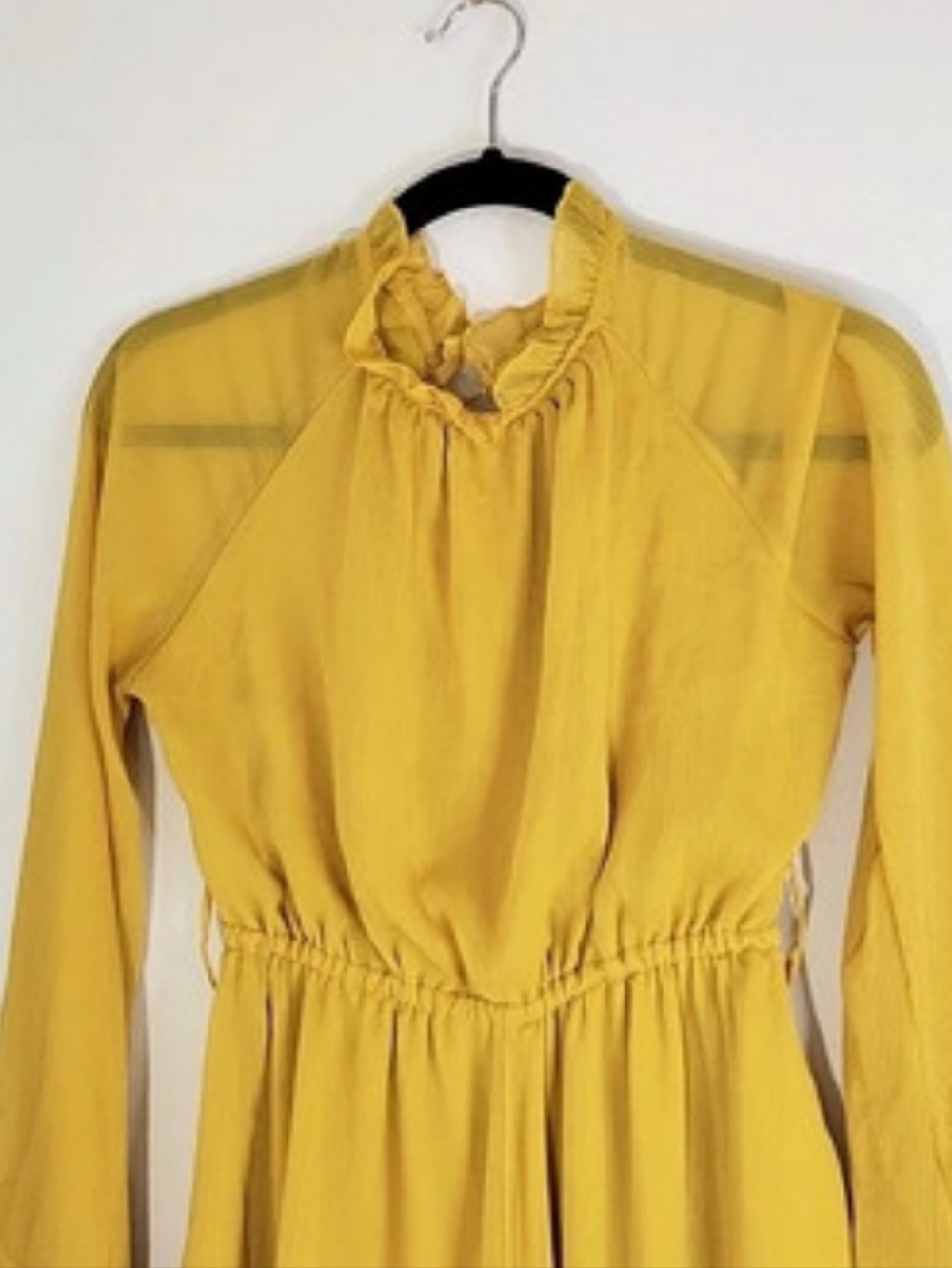 Forever 21 Yellow Open Back Romper Size Medium - Picture 5 of 10